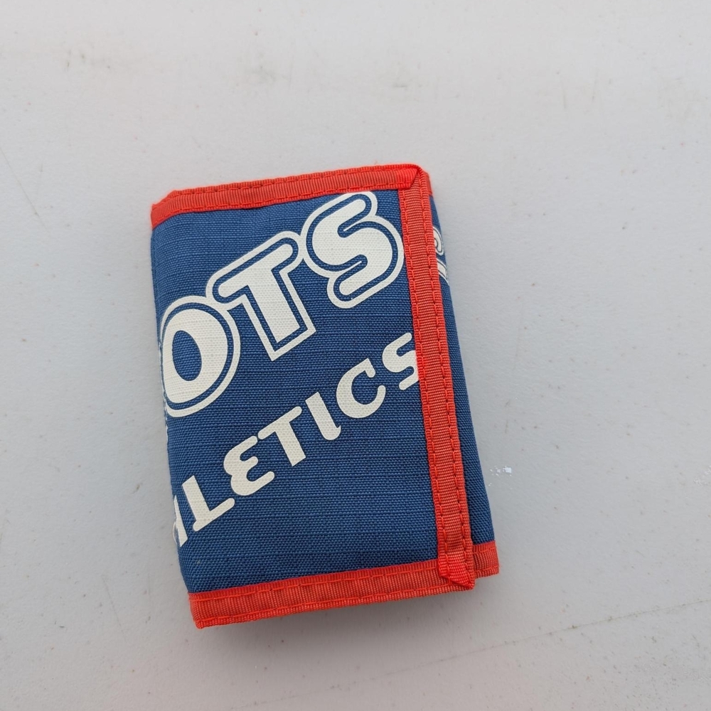Retro Roots Athletics Blue and Orange Tri-Fold Wallet